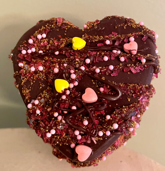 Chocolate Covered Strawberry Hot Chocolate Bomb